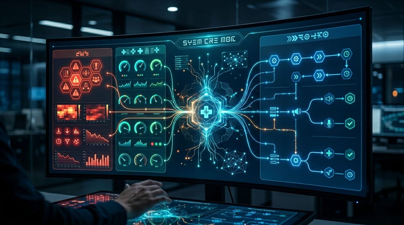 AI agent orchestrating agentic customer success workflows across a SaaS retention dashboard